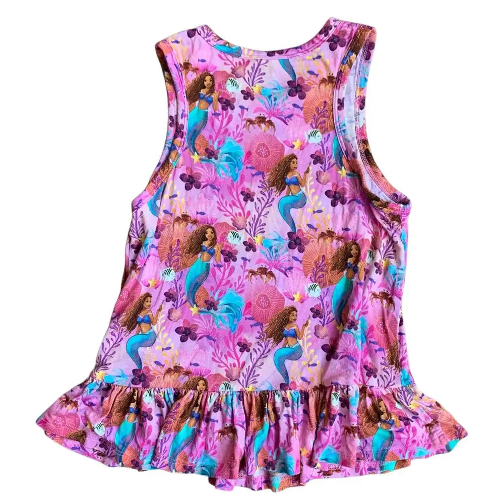 Posh Peanut x Disney Ariel Ruffled Tank 7/8 Years - Picture 6 of 8
